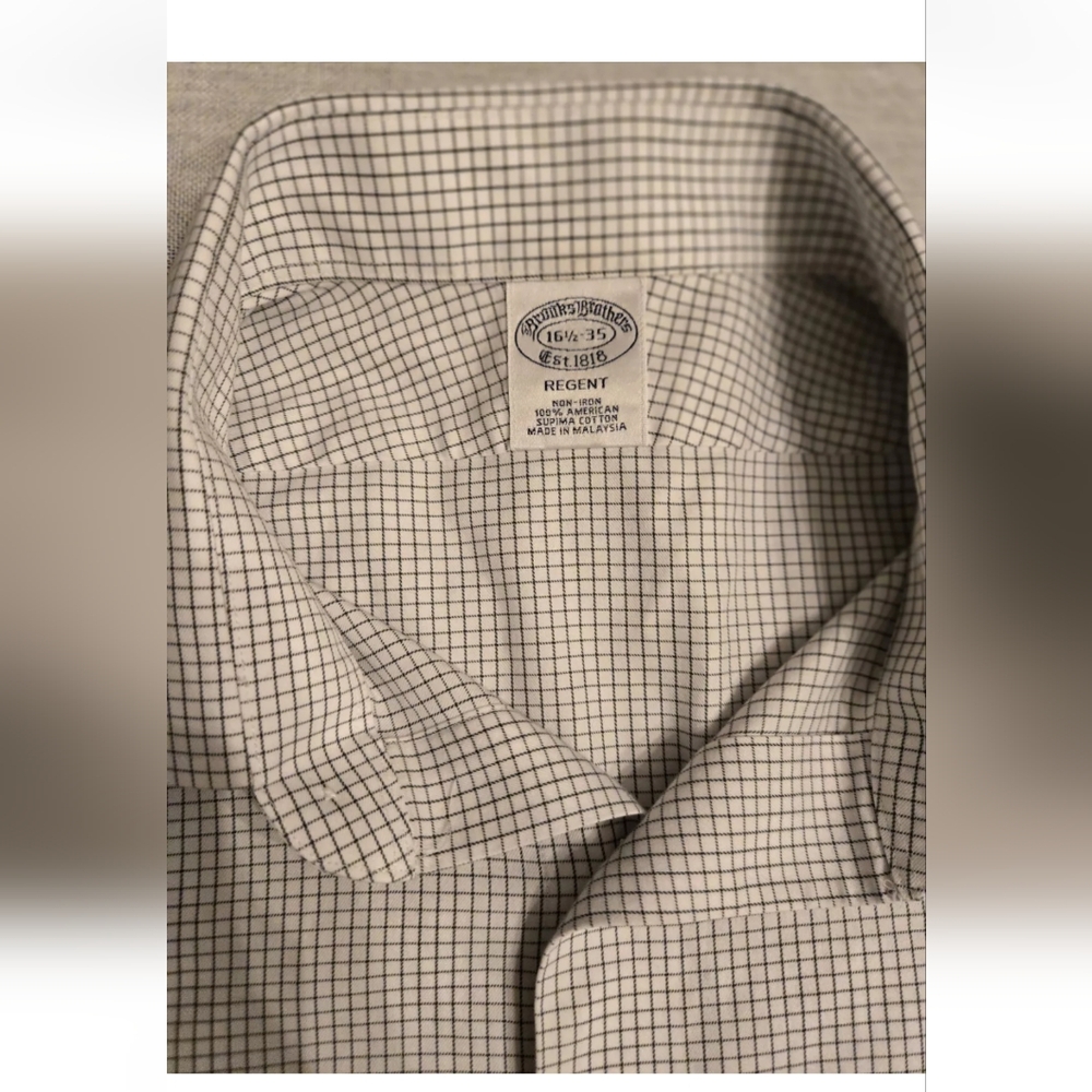 Mens brooks brothers button down - regent - 16.5/35